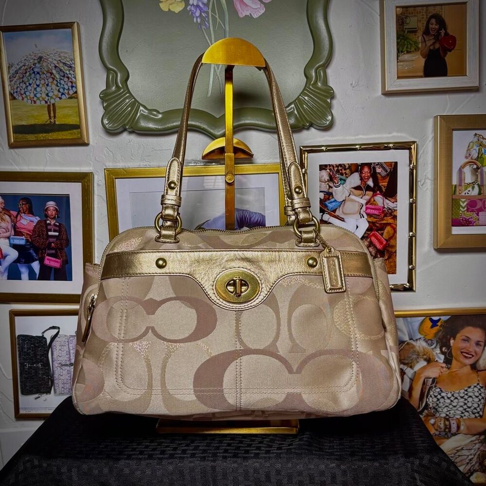 Vintage Coach Penelope Turn Lock Shoulder Bag / Satchel